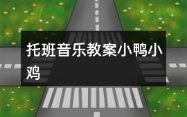 托班音樂(lè)教案小鴨小雞