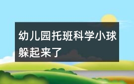 幼兒園托班科學小球躲起來了