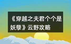 《穿越之夫君個(gè)個(gè)是妖孽》云野攻略