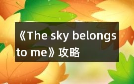 《The sky belongs to me》攻略