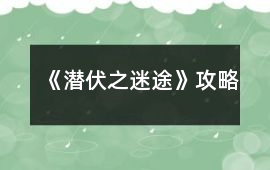 《潛伏之迷途》攻略