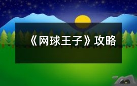 《網球王子》攻略