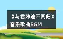 《與君殊途不同歸》音樂歌曲BGM