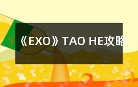 《EXO》TAO HE攻略