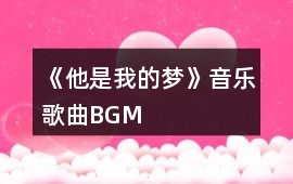 《他是我的夢(mèng)》音樂歌曲BGM