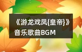 《游龍戲鳳{皇帝}》音樂歌曲BGM