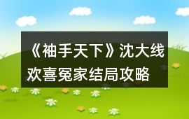 《袖手天下》沈大線歡喜冤家結(jié)局攻略
