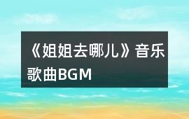 《“姐姐”去哪兒》音樂歌曲BGM