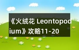 《火絨花 Leontopodium》攻略11-20
