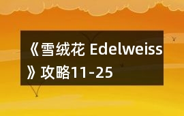 《雪絨花 Edelweiss》攻略11-25