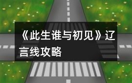 《此生誰與初見》遼言線攻略