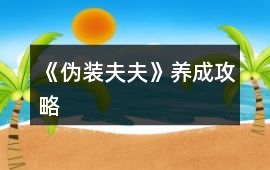 《偽裝夫夫》養成攻略