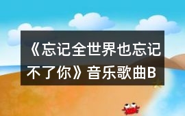 《忘記全世界,也忘記不了你》音樂歌曲BGM