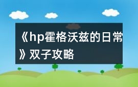 《hp霍格沃茲的日常》雙子攻略