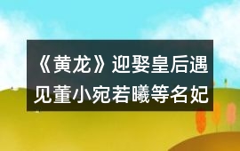 《黃龍》迎娶皇后遇見董小宛若曦等名妃攻略