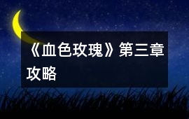 《血色玫瑰》第三章攻略
