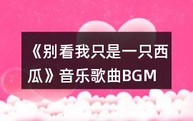 《別看我只是一只西瓜》音樂歌曲BGM