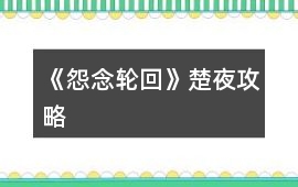 《怨念輪回》楚夜攻略