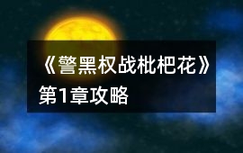 《警黑權(quán)戰(zhàn)枇杷花》第1章攻略