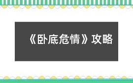 《臥底危情》攻略