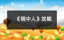 《鏡中人》攻略