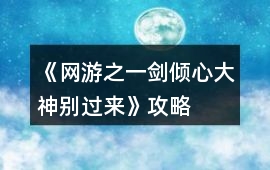 《網游之一劍傾心：大神別過來》攻略