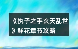 《執(zhí)子之手玄天亂世》鮮花章節(jié)攻略