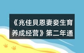 《兆佳貝恩妻妾生育養(yǎng)成經營》第二年通關攻略