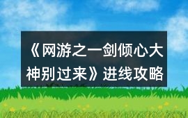 《網游之一劍傾心：大神別過來》進線攻略