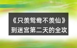 《只羨鴛鴦不羨仙》到迷宮第二天的全攻略