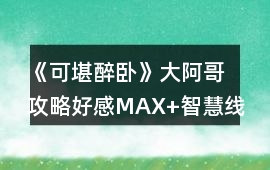 《可堪醉臥》大阿哥攻略（好感MAX+智慧線+皇后/秦婉）