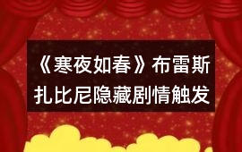 《寒夜如春》布雷斯扎比尼隱藏劇情觸發攻略