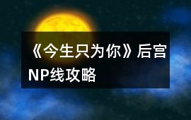 《今生只為你》后宮NP線攻略