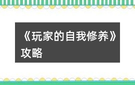 《玩家的自我修養(yǎng)》攻略