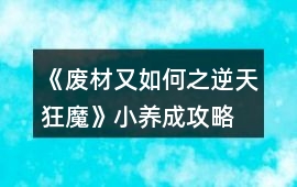 《廢材又如何之逆天狂魔》小養成攻略