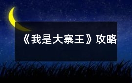 《我是大寨王》攻略