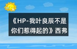 《HP-我葉良辰不是你們惹得起的》西弗勒斯好感攻略