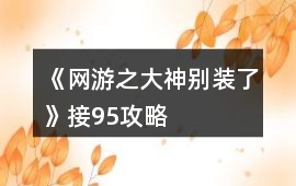 《網(wǎng)游之大神別裝了》接95攻略