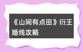 《山間有點田》衍王婚線攻略