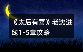 《太后有喜》老沈進線1-5章攻略