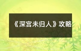 《深宮未歸人》攻略