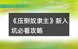 《壓倒奴隸主》新入坑必看攻略