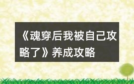 《魂穿后我被自己攻略了》養成攻略