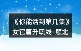 《你能活到第幾集》女官篇升職線-顧北淮線攻略