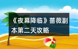 《夜幕降臨》薔薇副本第二天攻略