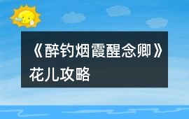 《醉釣煙霞醒念卿》花兒攻略