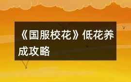 《國服校花》低花養成攻略