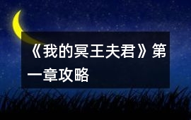 《我的冥王夫君》第一章攻略