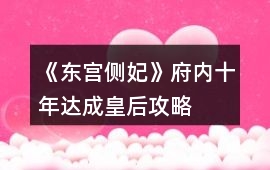 《東宮側(cè)妃》府內(nèi)十年達(dá)成皇后攻略