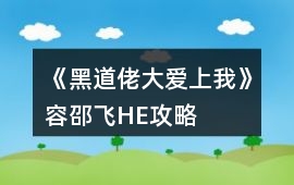 《黑道佬大愛上我》容邵飛HE攻略